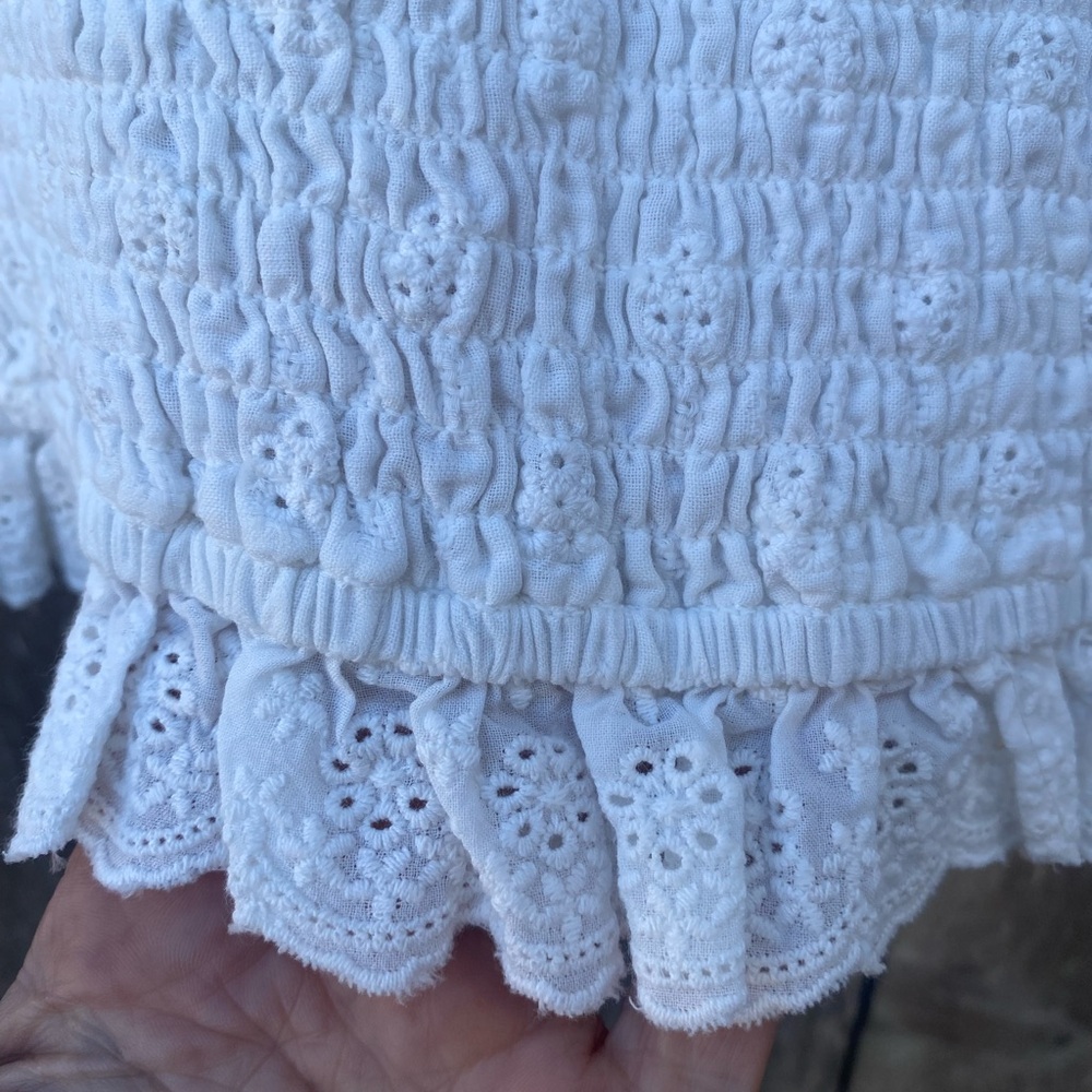 Ghanda White Boho Ruffle Camisole - Picture 9 of 9
